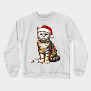 Christmas American Shorthair Cat Crewneck Sweatshirt